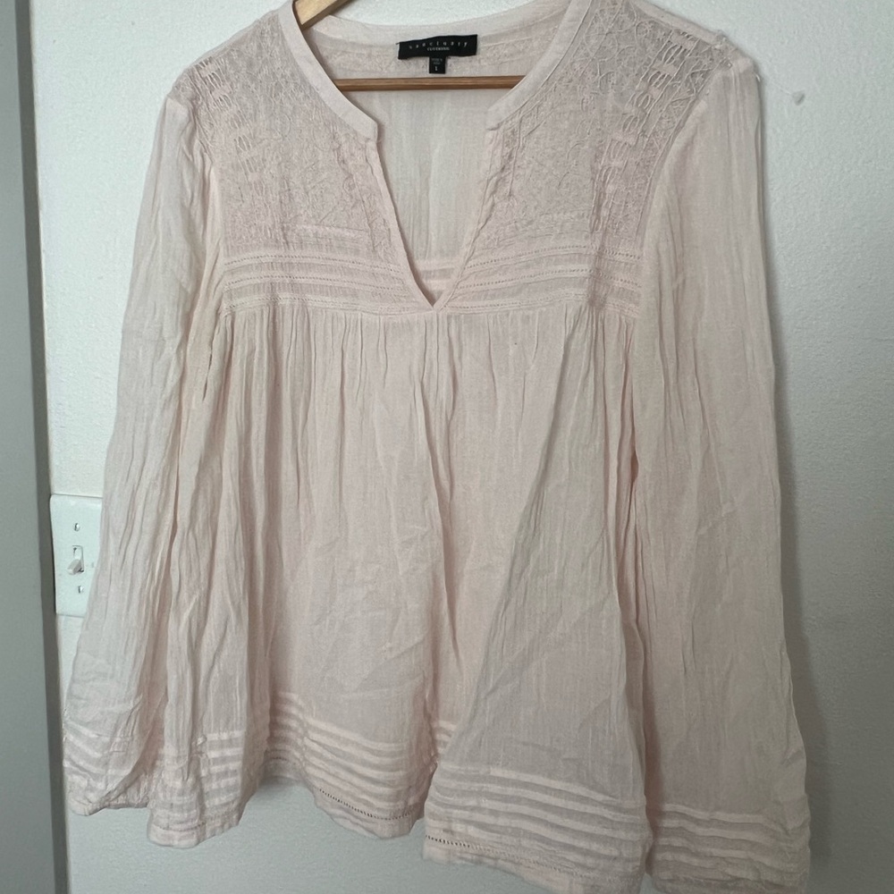 Sanctuary Light Pink Lace Blouse